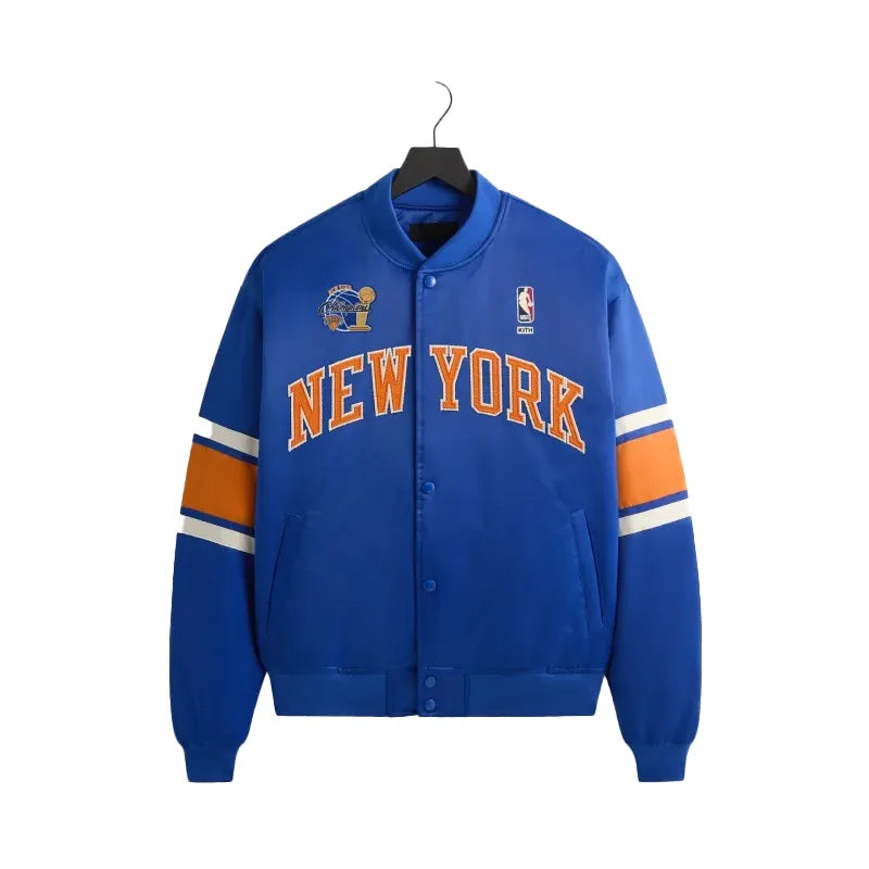 Kith for the New York Knicks 2026 Champions Satin Bomber Jacket
