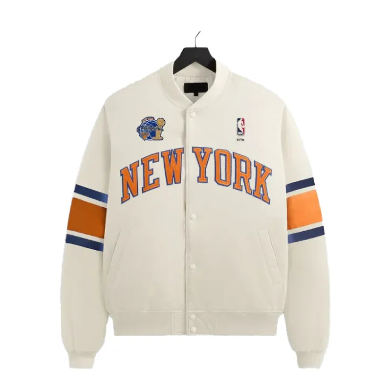 Kith for the New York Knicks 2026 Champions Satin Bomber Jacket