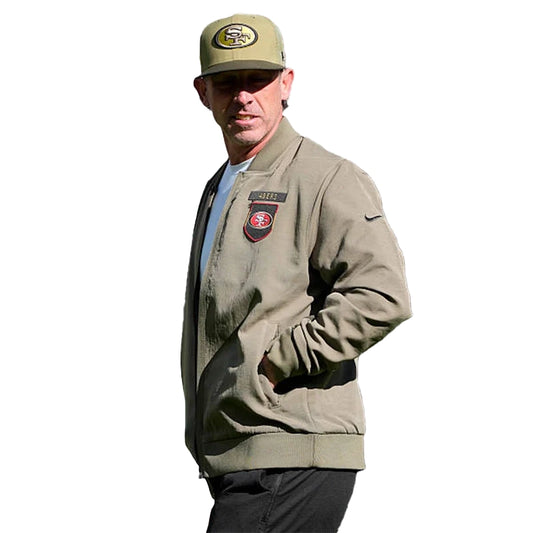 Kyle Shanahan 49ers Salute to Service Bomber Jacket