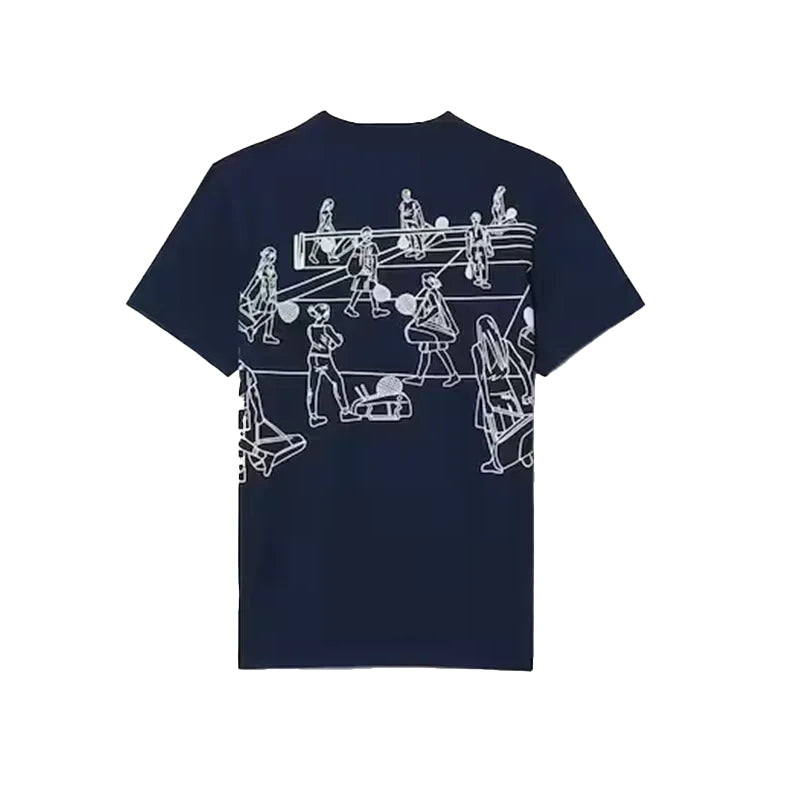 Lacoste Ultra Dry Printed Tennis T-Shirt