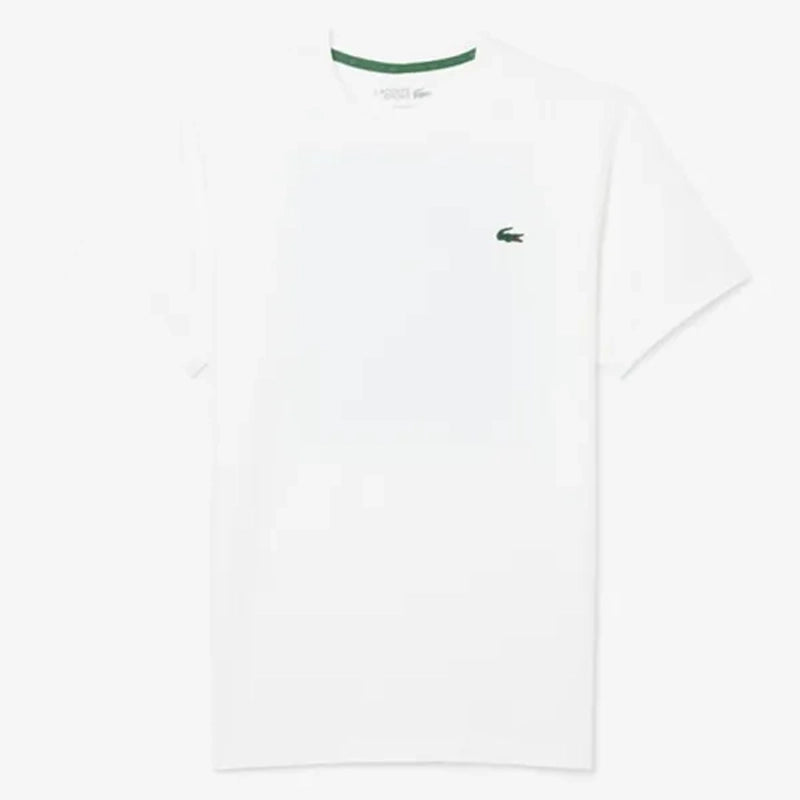 Lacoste Ultra Dry Printed White Tennis T-Shirt