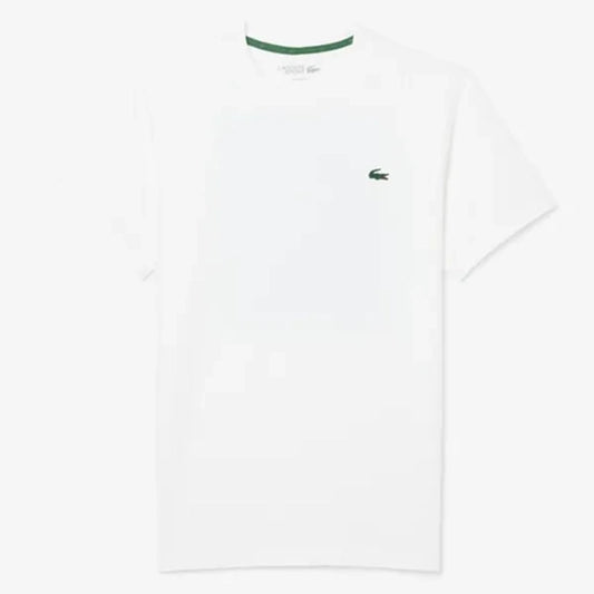 Lacoste Ultra Dry Printed White Tennis T-Shirt
