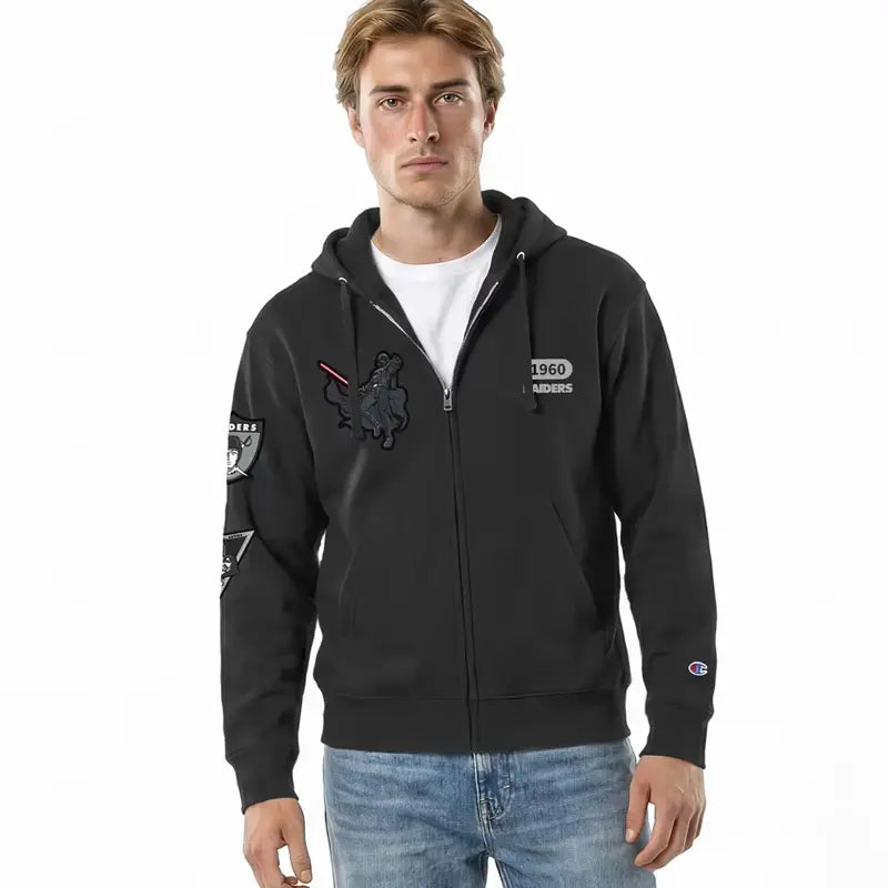 Las Vegas Raiders Disney x Champion Darth Vader All-Star Full-Zip Hoodie