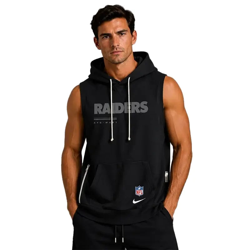 Las Vegas Raiders 2026 Sideline Sleeveless Hoodie