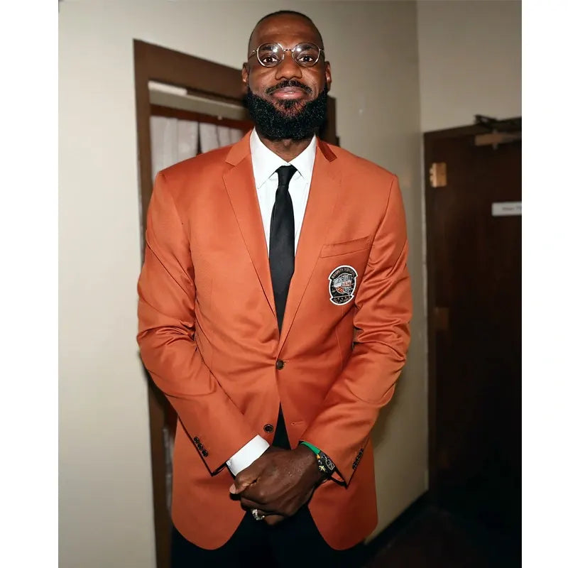 LeBron James NBA Orange Jacket