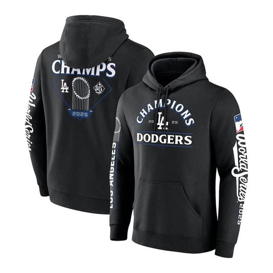Los Angeles Dodgers Black 2025 World Series Champions Hoodie