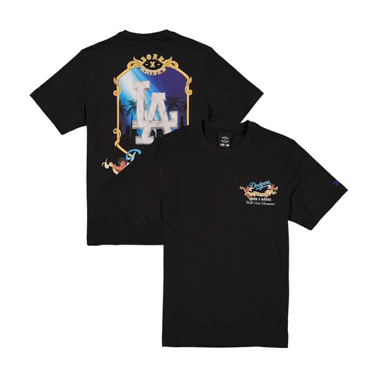 New Era x Born x Raised Dodgers Back-to-Back Champions On The Turf T-Shirt