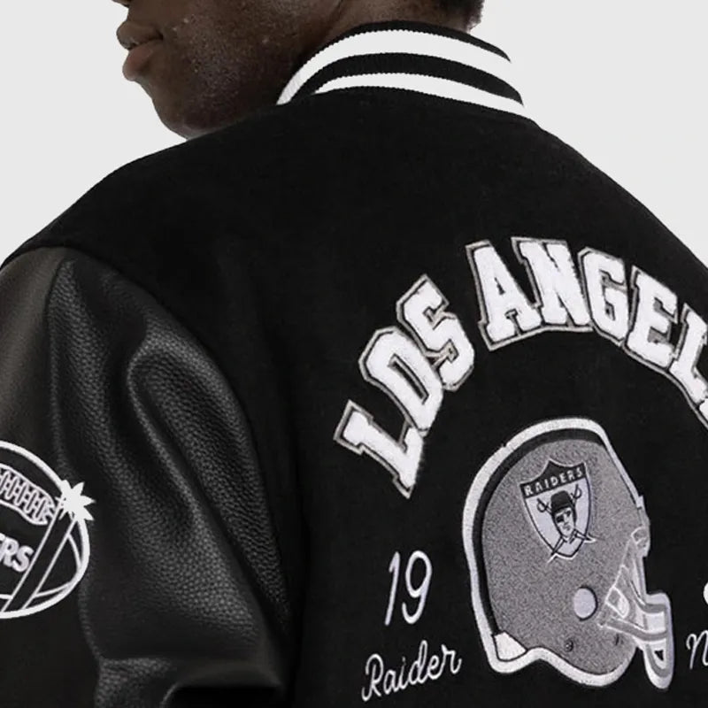 Los Angeles Raiders World Champs Varsity Jacket