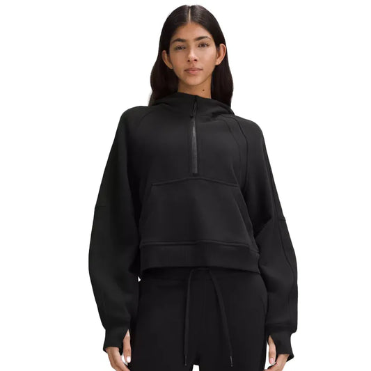 Lululemon Scuba Oversized Half Zip Black Hoodie