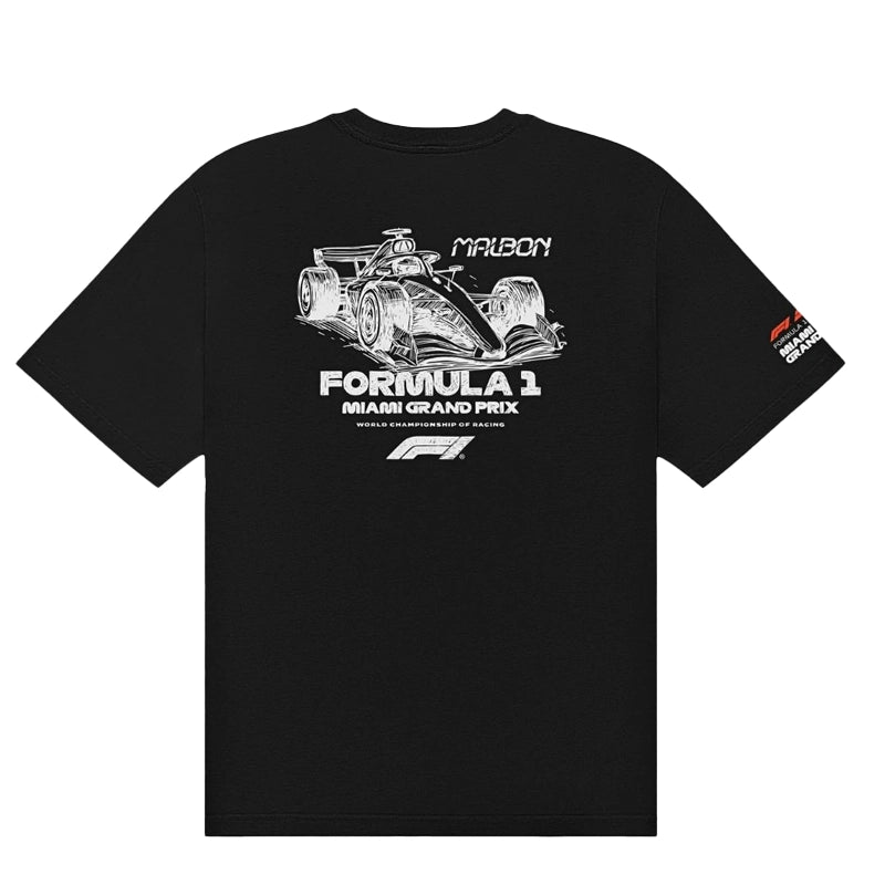 Malbon x Formula 1 Bermuda Pit Sketch T-Shirt
