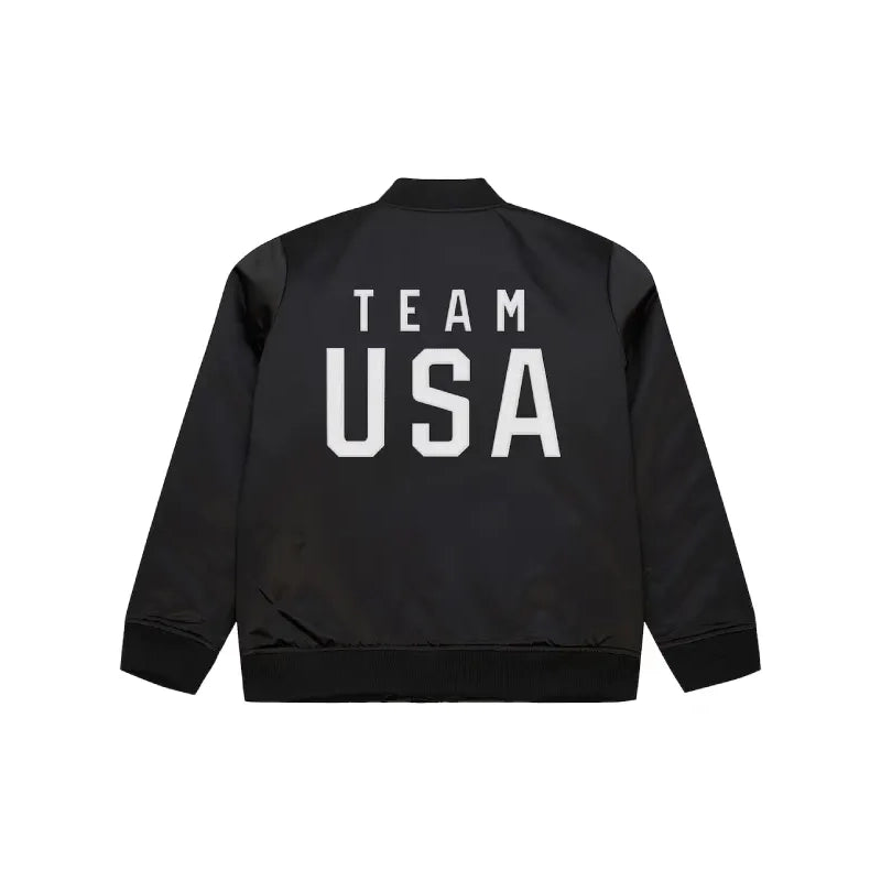 Team USA Coach Snoop Satin Bomber Jacket