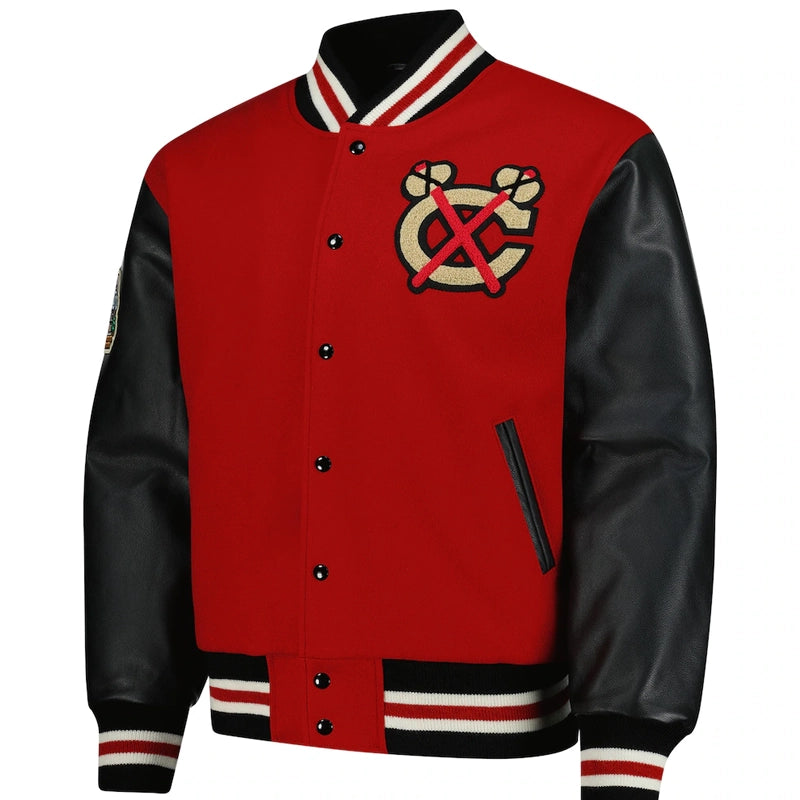 Chicago Blackhawks Red 2025 NHL Coaches Jacket