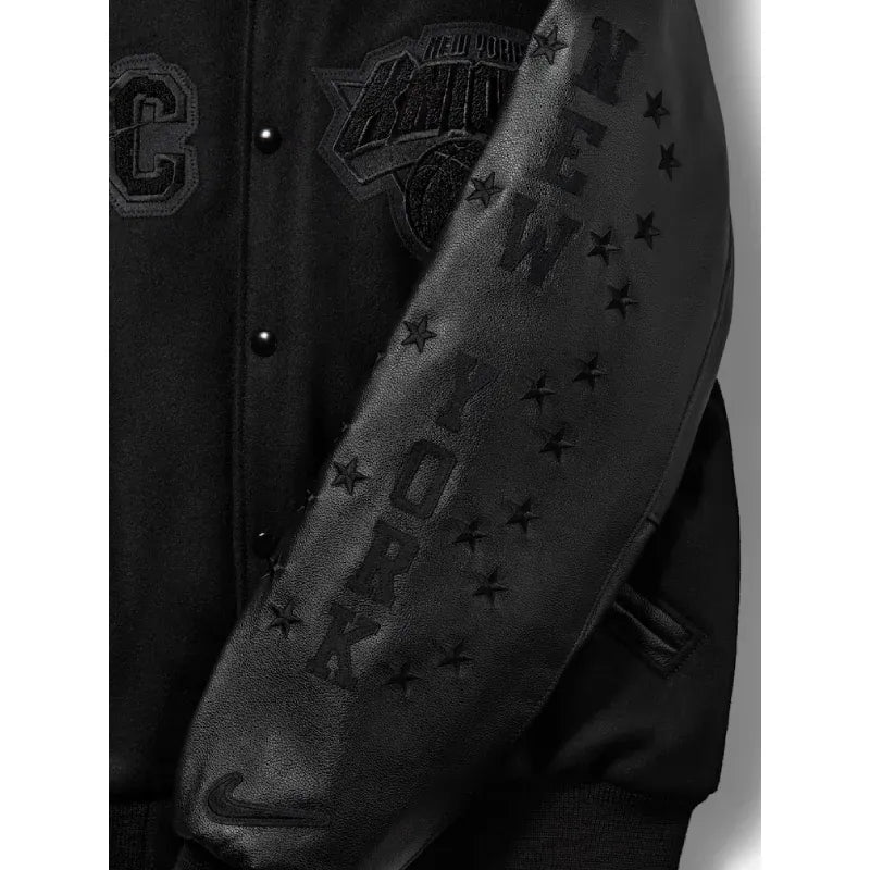 New York Knicks Nike Black 2026 NBA Finals Champions Jacket