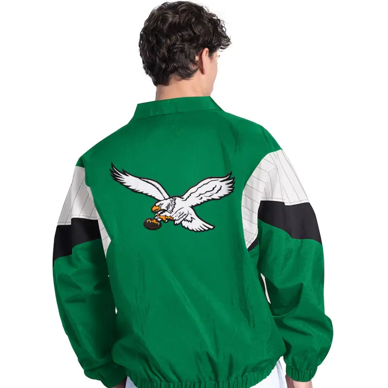 Men's Starter Kelly Green Philadelphia Eagles Full-Zip Jacket