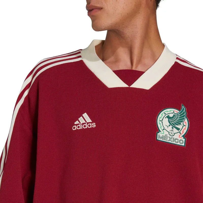 Adidas Burgundy Mexico National Team Icon Jersey
