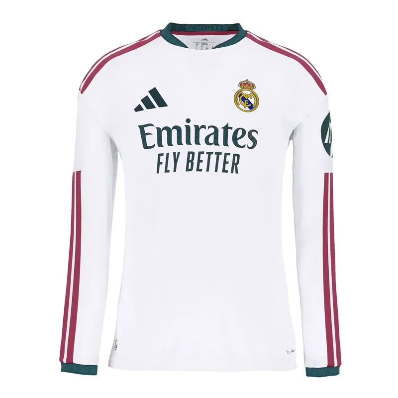 Mens Home Authentic 26/27 White Long Sleeve Jersey