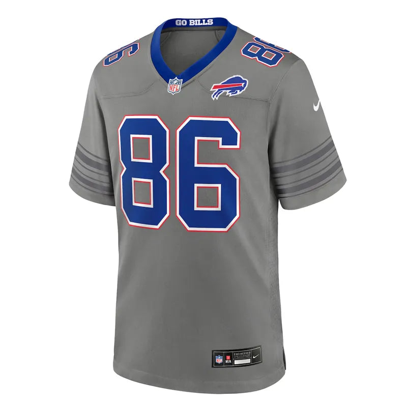 Mens Nike Dalton Kincaid Gray Buffalo Bills Nickel City Jersey