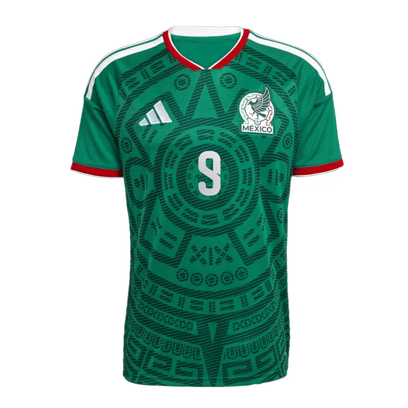 Mexico National Team Raúl Jiménez Adidas Green 2026 Home Jersey