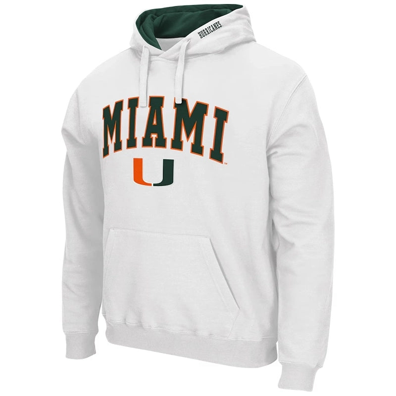 Miami Hurricanes Arch & Logo Pullover Hoodie