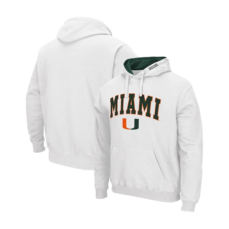 Miami Hurricanes Arch & Logo Pullover Hoodie