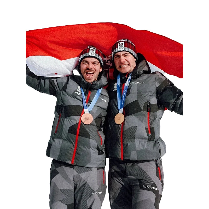 Winter Olympics 2026 Team Austria Grey Jacket