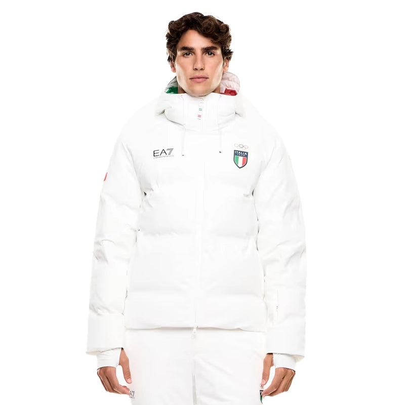 Winter Olympics 2026 Team Italy EA7 Emporio Armani Ski Puffer Jacket