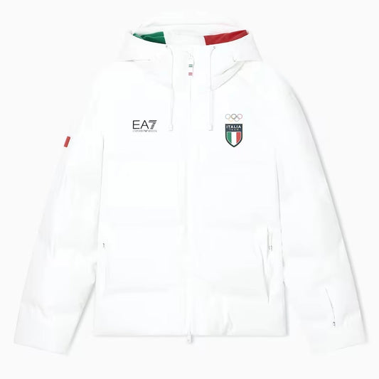 Winter Olympics 2026 Team Italy EA7 Emporio Armani Ski Puffer Jacket