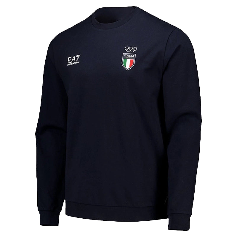 Winter Olympics 2026 Team Italy EA7 Emporio Armani Crew Sweatshirt