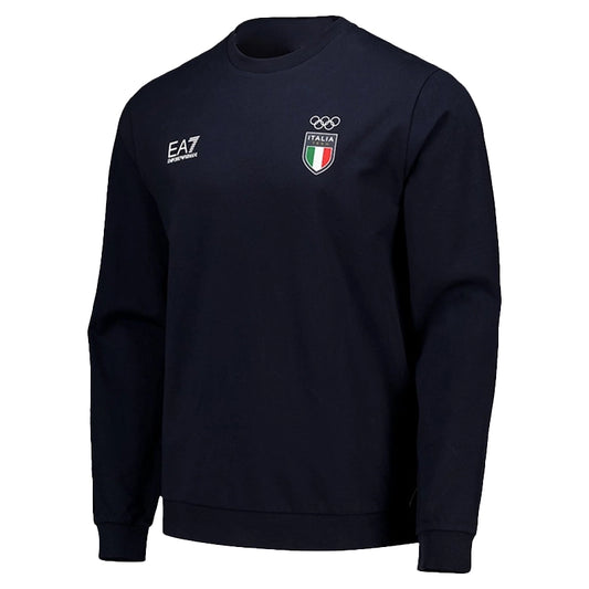 Winter Olympics 2026 Team Italy EA7 Emporio Armani Crew Sweatshirt