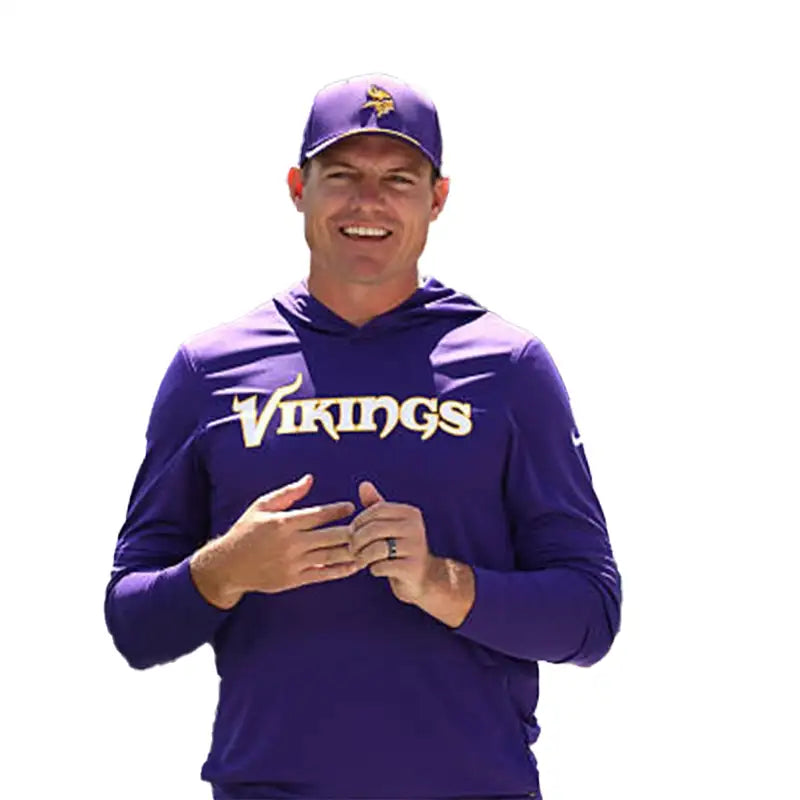 Kevin O’Connell Preseason 2026 Vikings Long Sleeve Hooded T-Shirt
