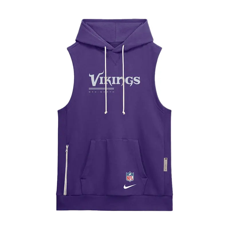 Minnesota Vikings 2026 Sideline Sleeveless Hoodie