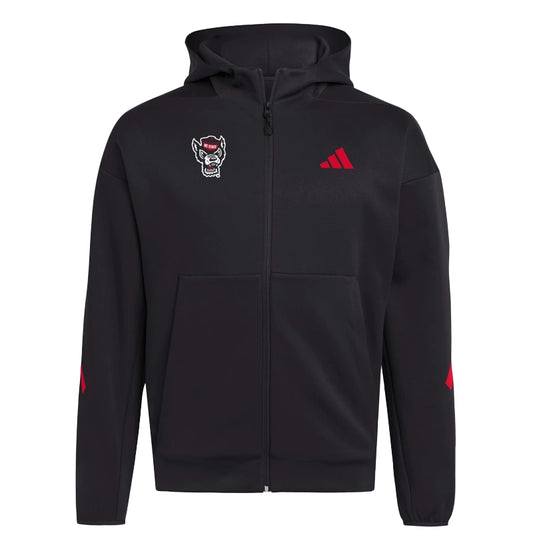 NC State Wolfpack Full Zip Player Travel ZNE Hoodie