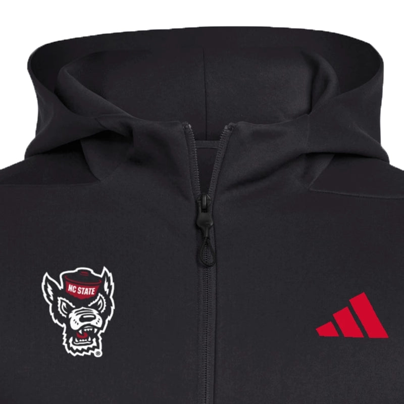 NC State Wolfpack Full Zip Player Travel ZNE Hoodie