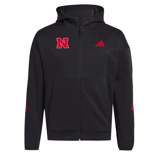 Nebraska Cornhuskers Full Zip Player Travel ZNE Hoodie