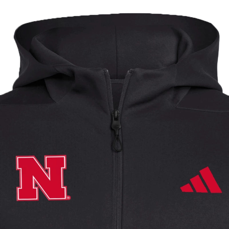Nebraska Cornhuskers Full Zip Player Travel ZNE Hoodie