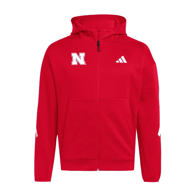 Nebraska Cornhuskers Full Zip Player Travel ZNE Hoodie
