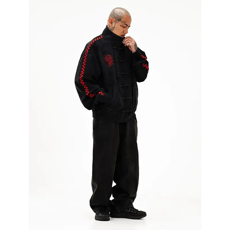 Neptun x Sonic Black Suede Jacket