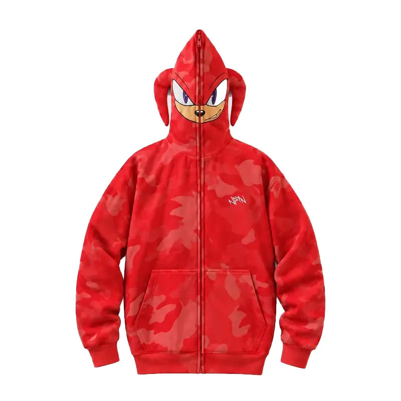 Neptun x Sonic Knuckles Full-Zip Camo Hoodie