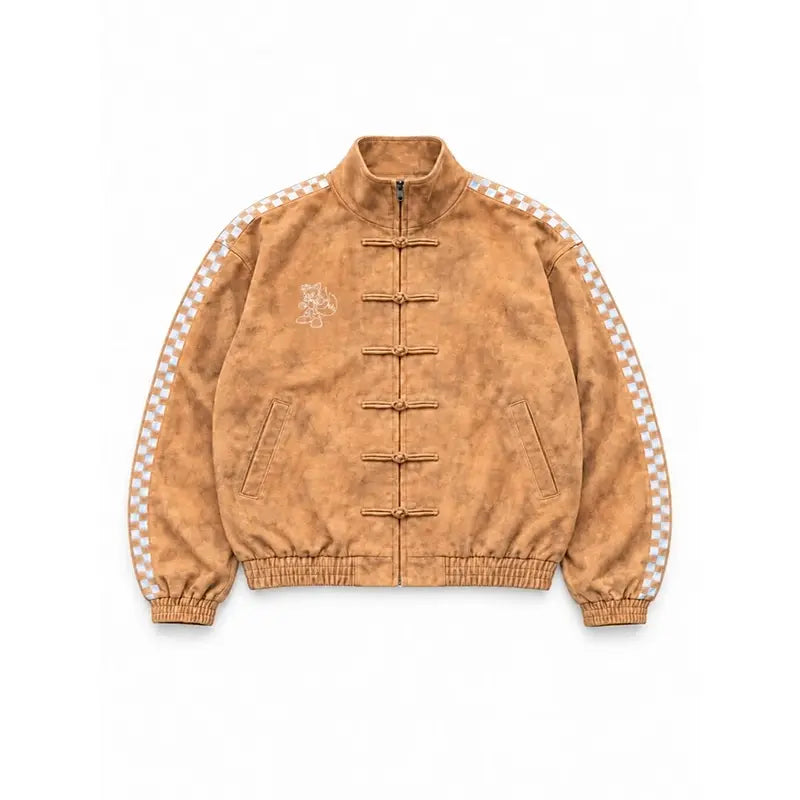 Neptun x Sonic Orange Suede Jacket