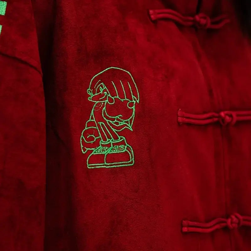 Neptun x Sonic Red Suede Jacket