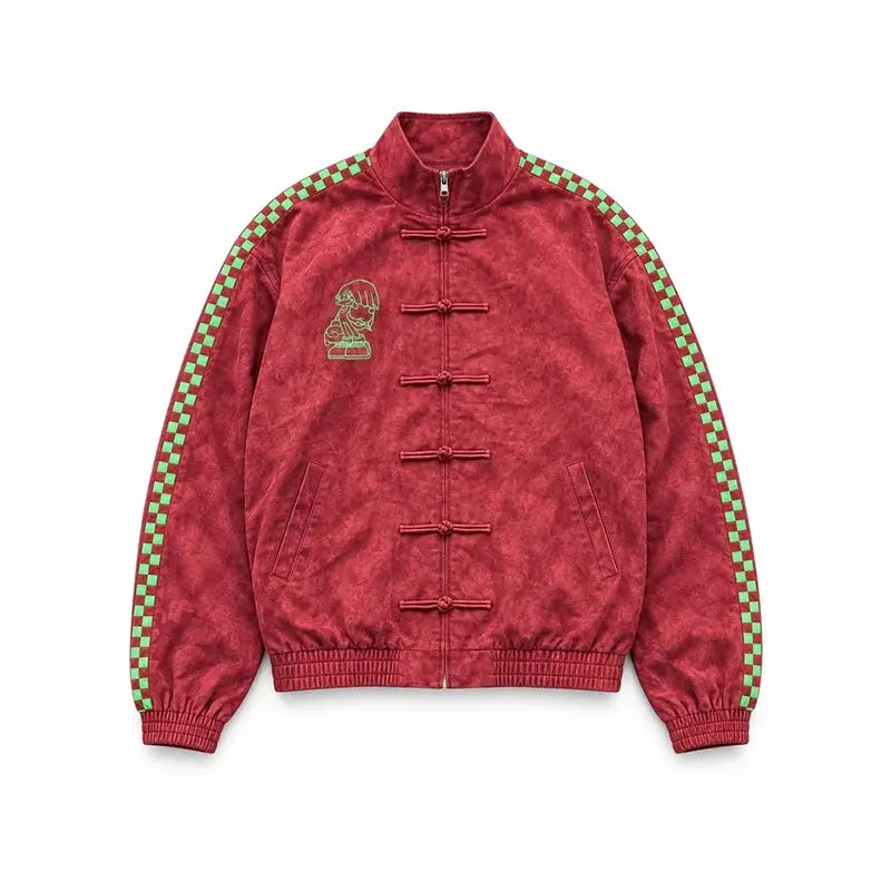 Neptun x Sonic Red Suede Jacket