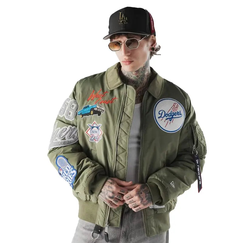 New Era x Alpha Industries Dodgers MA-1 Bomber Jacket