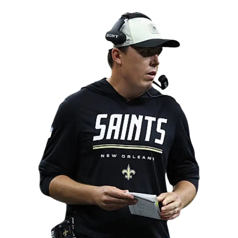 Kellen Moore Preseason 2026 Saints Long Sleeve Hooded T-Shirt