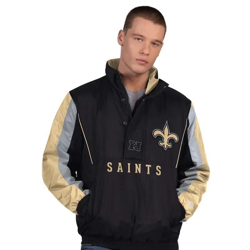 New Orleans Saints Starter Thursday Night Gridiron Half-Zip Jacket
