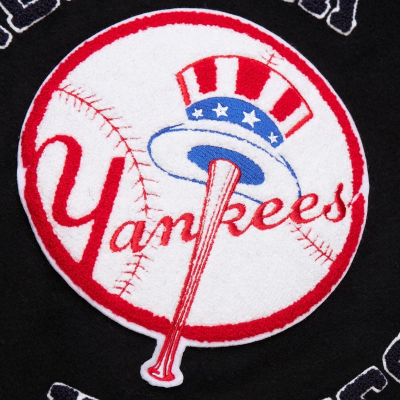 New York Yankees Black Out Collection Vintage Varsity Jacket
