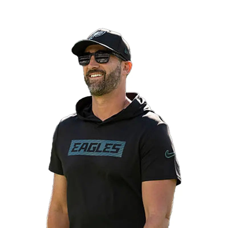 Nick Sirianni 2026 Philadelphia Eagles Short Sleeve Hooded T-Shirt