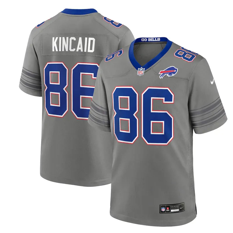 Mens Nike Dalton Kincaid Gray Buffalo Bills Nickel City Jersey