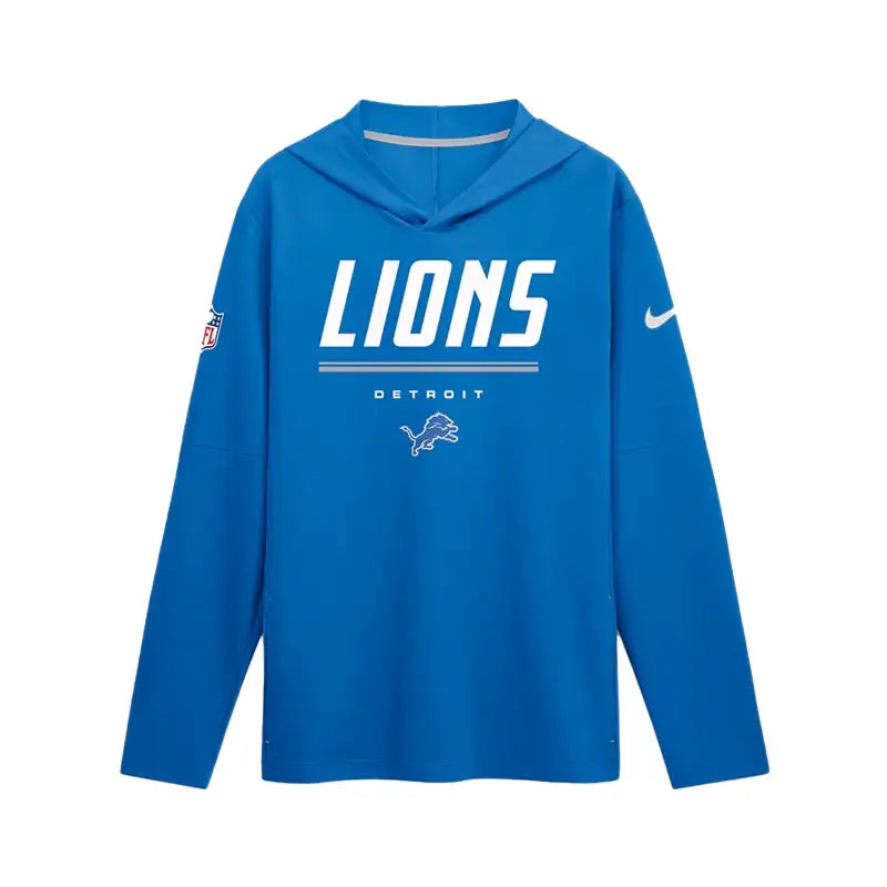 Detroit Lions 2026 Sideline Long Sleeve Hooded T-Shirt