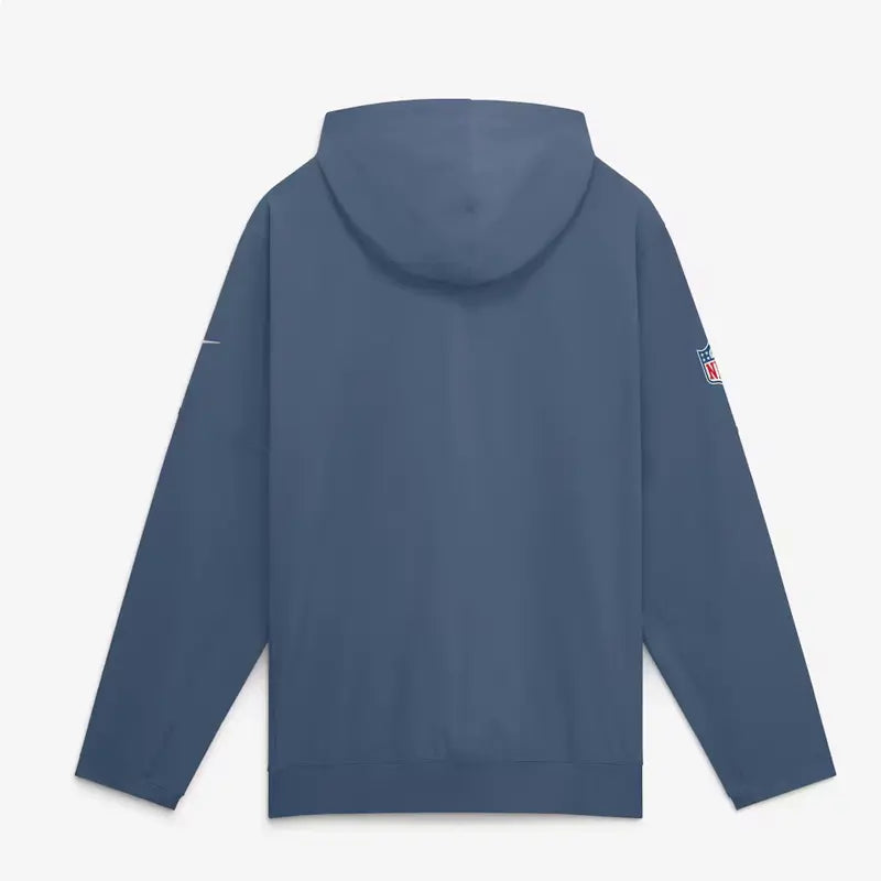 2026 Nike England Patriots Rivalries Sideline Anorak Half-Zip Jacket