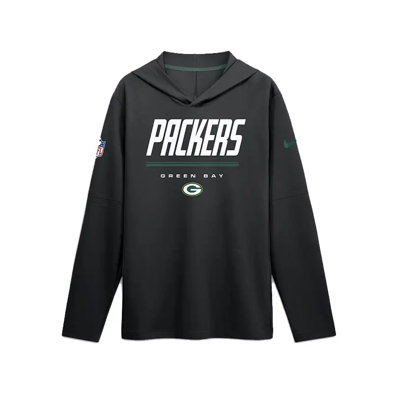 Green Bay Packers 2026 Sideline Long Sleeve Hooded T-Shirt